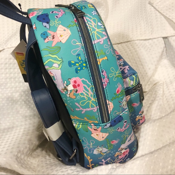 🎉FREE SHIP🎉Loungefly Sponge Bob under the sea backpack - Picture 5 of 7
